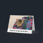 Funny Cat Birthday Card Kaart<br><div class="desc">Ik wens je geliefde een gelukkige verjaardag met deze kaart!</div>