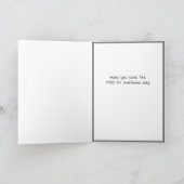 Funny Cat Birthday Card Kaart (Binnen)