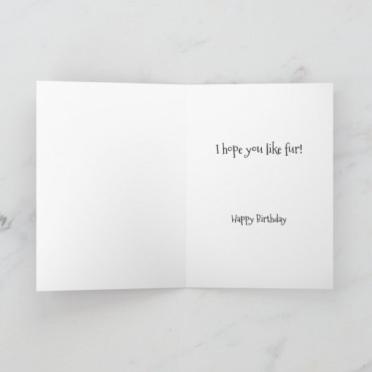 Funny Cat Birthday Greeting Kaart (Binnen)