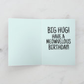 FUNNY CAT BIRTHDAY HUG LIFE PANDA KAT GREETING FEESTDAGEN KAART (Binnen)