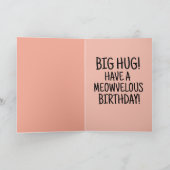 FUNNY CAT BIRTHDAY HUG LIFE PANDA KAT KAART (Binnen)