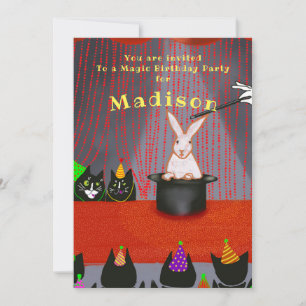 Funny Cat Birthday voor kinderen Kaart