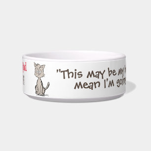 Funny Cat Bowl, voor je Furry Friend Voerbakje