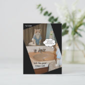 Funny Cat Briefkaart om lerarenvrienden te sturen (Staand voorkant)