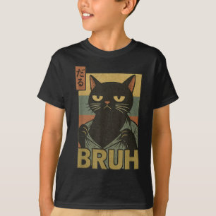 Funny Cat Bruh Teen Boys Girls Mannen Vrouwen Meme T-shirt
