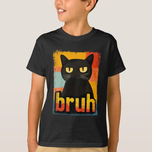 Funny Cat Bruh voor Tiener jongens meisjes Mannen  T-shirt (Voorkant)