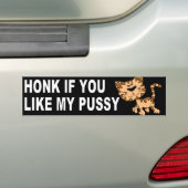 FUNNY CAT-BUMPERSTICKER BUMPERSTICKER (Op auto)
