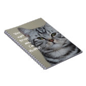 Funny Cat Caption Vertrouw me dat ik fluffy ben Notitieboek (Rechterzijde)