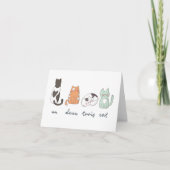 Funny Cat Card Bedankkaart (Voorkant)