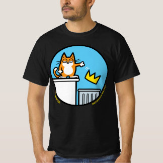 Funny Cat Cartoon No Kings Protest Rally T-shirt
