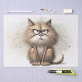 Funny Cat Cartoon Tissuepapier (Craft)