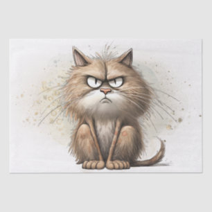 Funny Cat Cartoon Tissuepapier