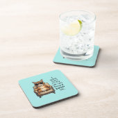 Funny Cat - Cat Boss Hard kunststof onderzetter (Rechterzijde)