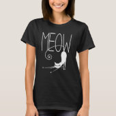 Funny Cat - Cat's Meow Stylized Cat T-shirt (Voorkant)