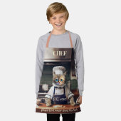 Funny Cat Chef Cateraar Schattige Schort (Gedragen)