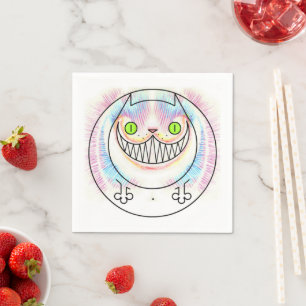 Funny Cat Cheshire Cat Party Paper Napkins Servet