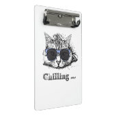 Funny Cat Chilling With Cute Sunglasses           Mini Klembord (Schuin)