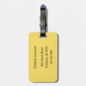 Funny Cat Chocolate Lover - Ink Drawn Drooling Cat Bagagelabel (Achterkant verticaal)