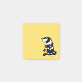 Funny Cat Chocolate Lover - Ink Drawn Drooling Cat Post-it® Notes
