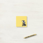 Funny Cat Chocolate Lover - Ink Drawn Drooling Cat Post-it® Notes (Op bureau)