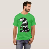 Funny Cat Chocolate Lover - Ink Drawn Drooling Cat T-shirt (Voorkant volledig)