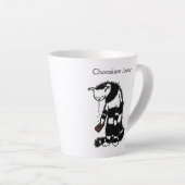 Funny Cat Chocolate Lover Latte Mok (Rechterhoek)