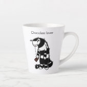 Funny Cat Chocolate Lover Latte Mok (Rechts)