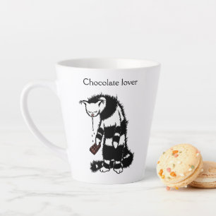 Funny Cat Chocolate Lover Latte Mok