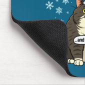 Funny Cat Christmas Carol Meme Merch Santa Hat Kit Muismat (Hoek)