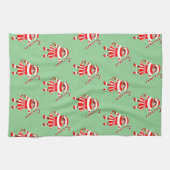 Funny Cat Christmas Holiday Gift Theedoek (Horizontaal)