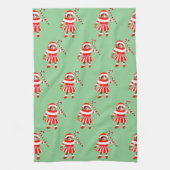 Funny Cat Christmas Holiday Gift Theedoek (Verticaal)