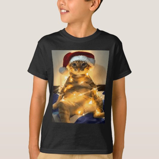 Funny Cat Christmas Meme Shirt Cute Holiday Meme C (Voorkant)