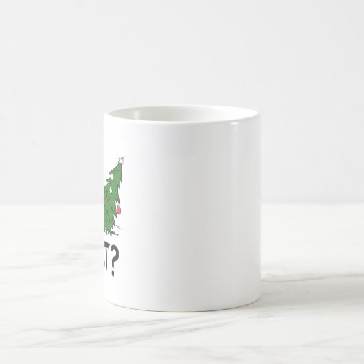 Funny Cat Christmas Mug – Cat Knocked Over Tree Koffiemok (Center)