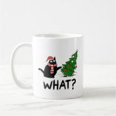 Funny Cat Christmas Mug – Cat Knocked Over Tree Koffiemok (Links)