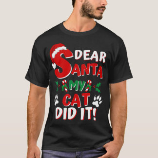 Funny Cat Christmas Shirt Beste Santa Mijn Kat dee
