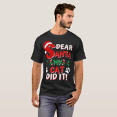 Funny Cat Christmas Shirt Beste Santa Mijn Kat dee (Voorkant volledig)
