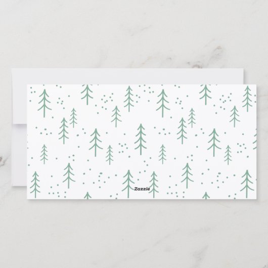 Funny Cat Christmas Tree 2 Photo Meowy Custom Feestdagenkaart (Achterkant)