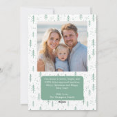 Funny Cat Christmas Tree 2 Photo Meowy Custom  Feestdagenkaart (Achterkant)