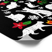 Funny Cat Christmas Tree For Men Women Kids  Poster (Hoek)