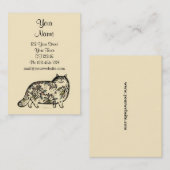 Funny Cat Chubby-kaart Visitekaartje (Voorkant / Achterkant)