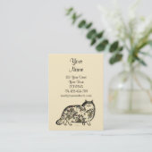 Funny Cat Chubby-kaart Visitekaartje (Staand voorkant)