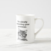 Funny cat citeert foto-bot china specialty tea mok (Rechts)