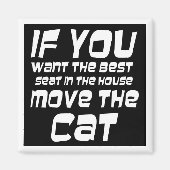 Funny cat citeert nieuwigheidmagneten humor-cadeau magneet (Voorkant)