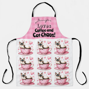 Funny Cat Coffee All-Over Print Schort