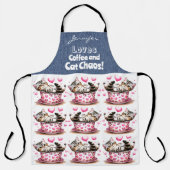 Funny Cat Coffee Lover All-Over Print Schort (Voorkant)