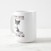 Funny Cat Coffee Mok (Voorkant links)