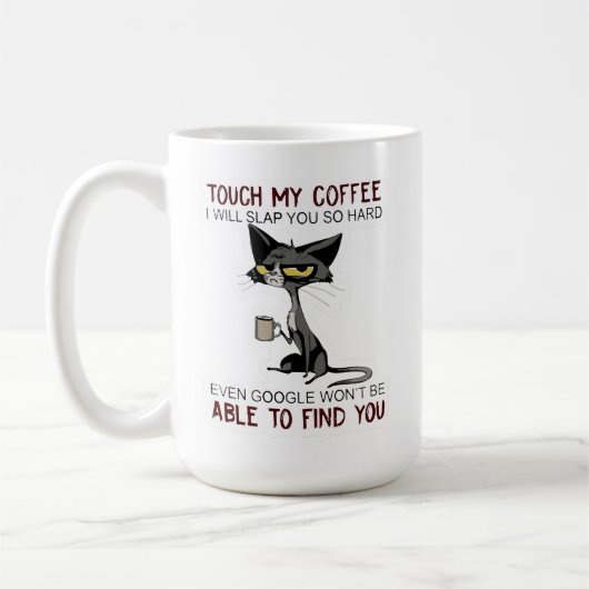Funny Cat Coffee Mok (Links)