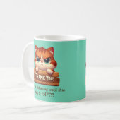 Funny Cat Coffee Mok -  (Voorkant links)