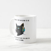 Funny Cat Coffee Mok Sarcastisch Kantoor Gift Idee (Voorkant links)