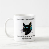 Funny Cat Coffee Mok Sarcastisch Kantoor Gift Idee (Links)